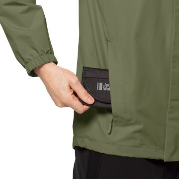 Jack Wolfskin Stormy Point 2L Outdoor Ceketi Yeşil