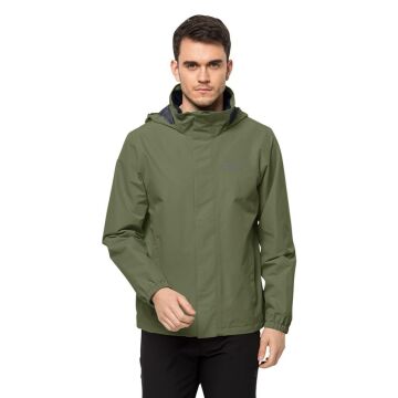 Jack Wolfskin Stormy Point 2L Outdoor Ceketi Yeşil