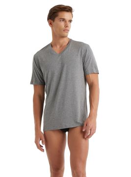 BLACKSPADE Erkek T-Shirt Greymelange S (V YAKA)