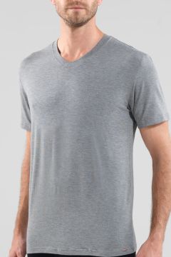 BLACKSPADE Erkek T-Shirt Greymelange S (V YAKA)