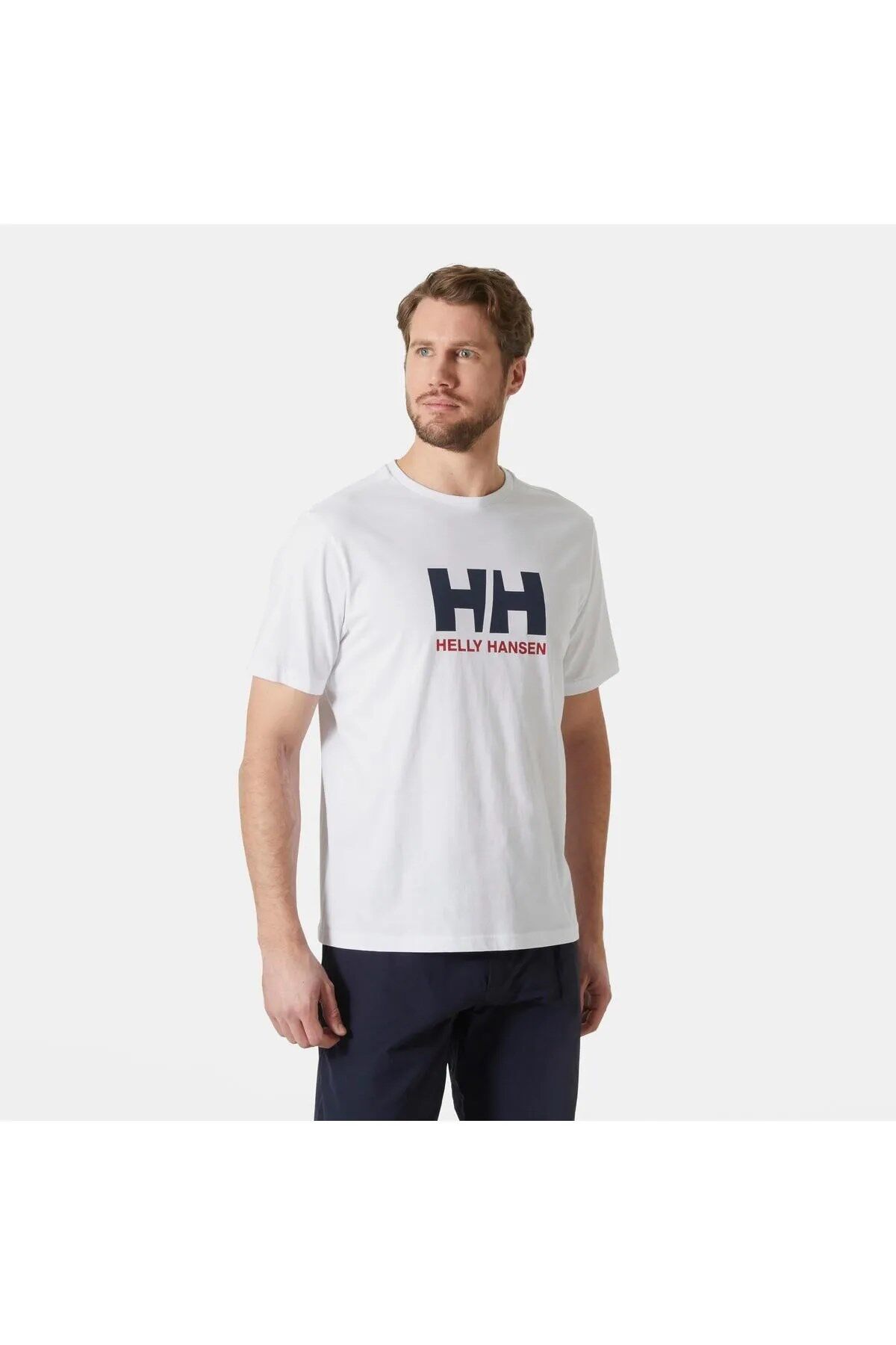 Helly Hansen Hh Logo T-Shırt  Erkek Beyaz