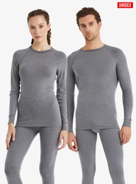 Blackspade Unisex Termal Tişört Gri S