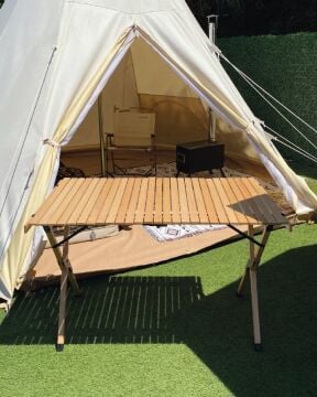 Nurgaz Campout Katlanır Ahşap Masa