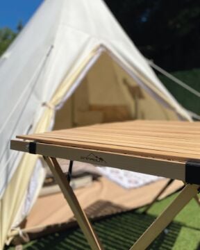 Nurgaz Campout Katlanır Ahşap Masa