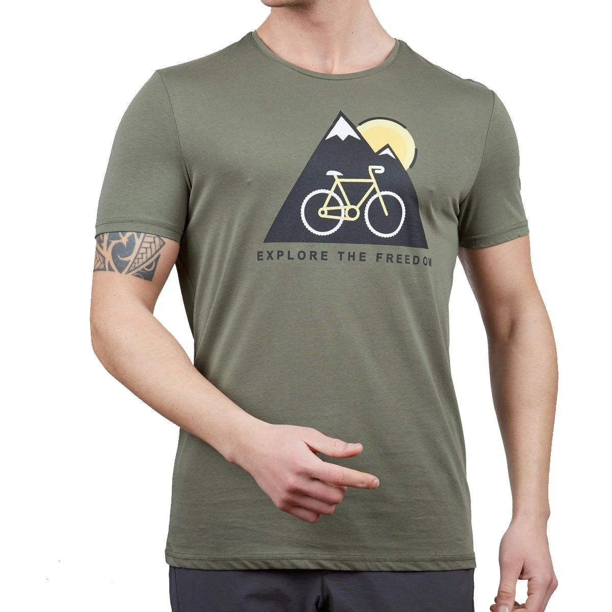 Alpinist Tarius Erkek T-Shirt Yeşil