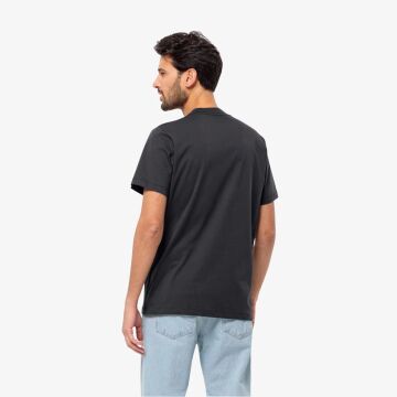 Jack Wolfskin Essential Erkek Tişört Siyah