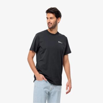 Jack Wolfskin Essential Erkek Tişört Siyah