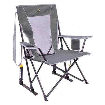 Gci Outdoor Comfort Pro Rocker Amortisörlü Katlanır Kamp Sandalyesi - Gri