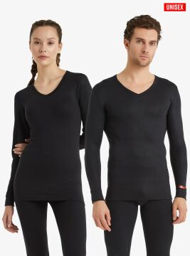 Blackspade Unisex Termal Tişört Siyah S