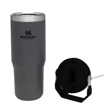 Stanley The IceFlow Flip Straw Pipetli Termos Bardak 0,89 LT Füme