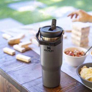 Stanley The IceFlow Flip Straw Pipetli Termos Bardak 0,89 LT Füme