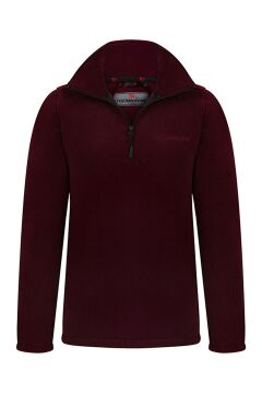Thermoform Polar Kadın 1/4 Fermuar Bordo