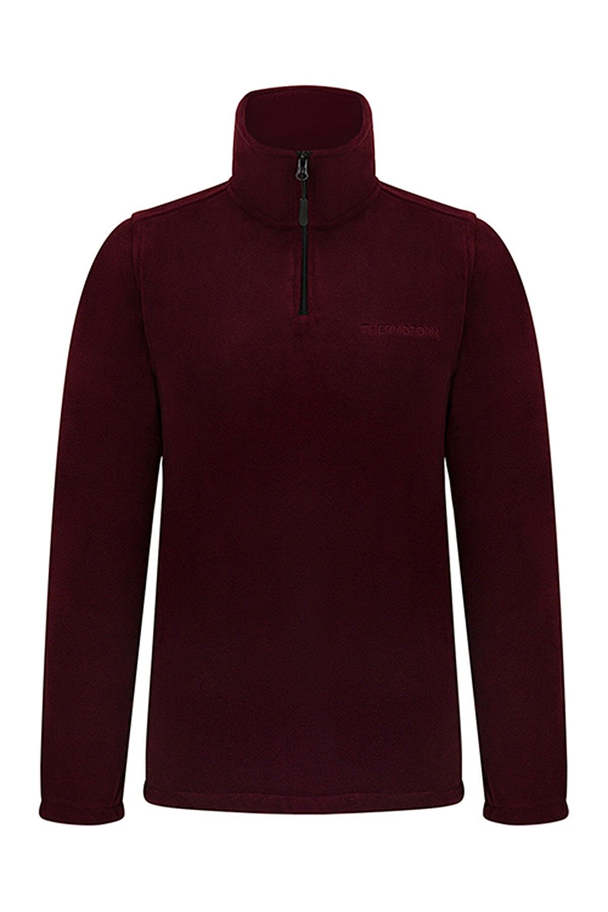 Thermoform Polar Kadın 1/4 Fermuar Bordo