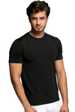 Thermoform Microfiber Kısa Kol Fanila Siyah