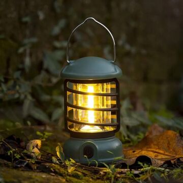 Madfox Vintage Glamping Kamp Lambası 300 Lümen Yeşil