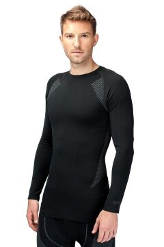 Thermoform Seamless Termal Sweatshirt Siyah
