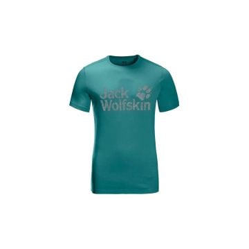 Jack Wolfskin Wolf Logo Erkek T-Shirt Yeşil
