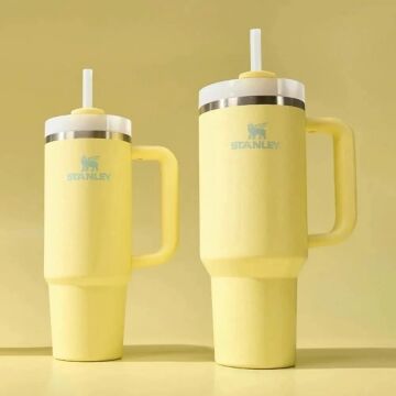 Stanley Quencher Pipetli Termos Bardak 1.18Lt Sarı