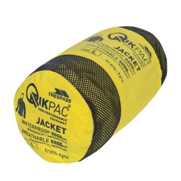 Trespass Qikpack Unisex Outdoor Yağmurluk Sarı