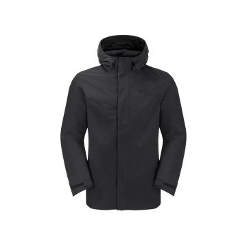 Jack Wolfskin Altenberg 3IN1 Erkek Mont Siyah