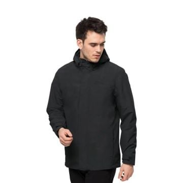 Jack Wolfskin Altenberg 3IN1 Erkek Mont Siyah