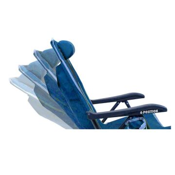 Gci Outdoor Bi-Fold 4 Kademeli Katlanır Plaj Sandalyesi Mavi