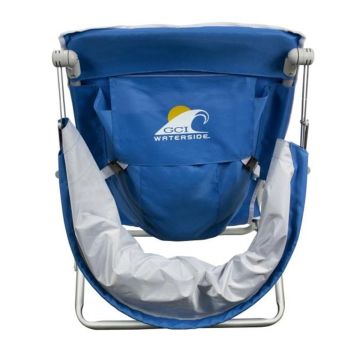 Gci Outdoor SunShade 4 Kademeli Güneşlikli Katlanır Plaj Sandalyesi Mavi