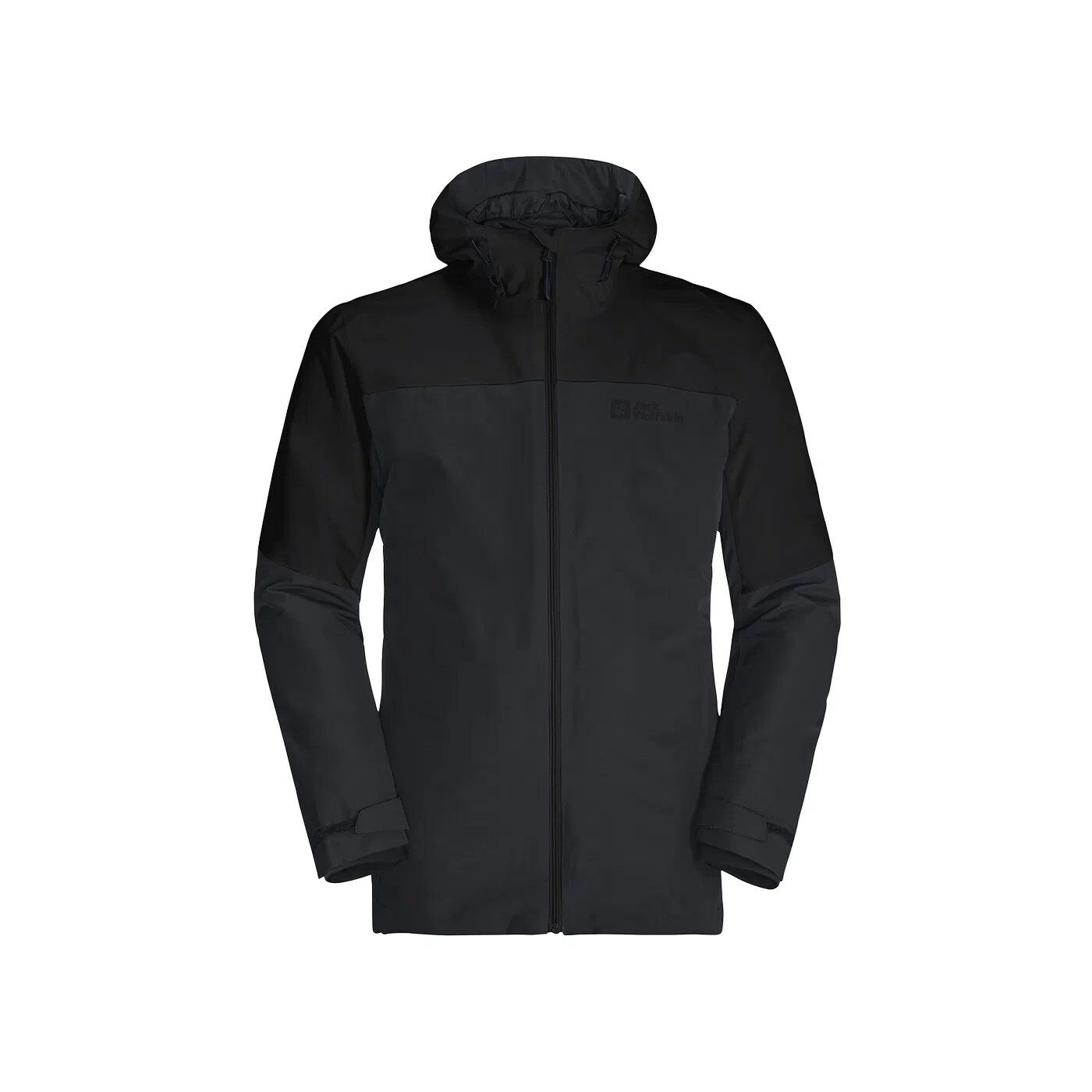 Jack Wolfskin Glaabach 3IN1  Outdoor Erkek Mont - Siyah