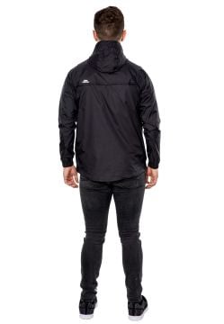 Trespass Qikpack Unisex Outdoor Yağmurluk Siyah Kırmızı