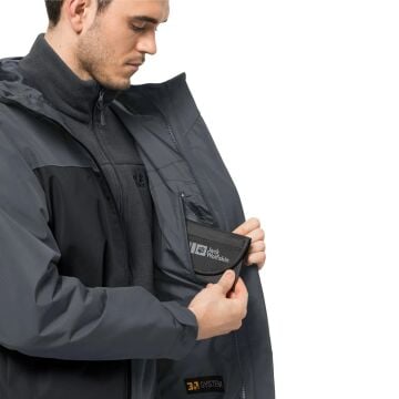 Jack Wolfskin Taubenberg 3IN1 Jacket Mont Antrasit