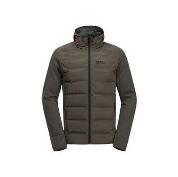 Jack Wolfskin Tasman Down Hybrid Erkek Mont Kahverengi
