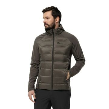 Jack Wolfskin Tasman Down Hybrid Erkek Mont Kahverengi