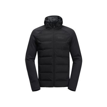 Jack Wolfskin Tasman Down Hybrid Erkek Mont Siyah