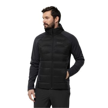 Jack Wolfskin Tasman Down Hybrid Erkek Mont Siyah