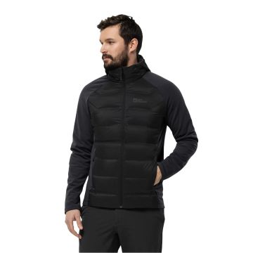 Jack Wolfskin Tasman Down Hybrid Erkek Mont Siyah