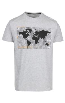 Trespass Cedarf Casual Erkek Outdoor Tişört Gri