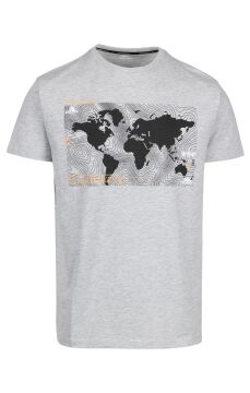 Trespass Cedarf Casual Erkek Outdoor Tişört Gri