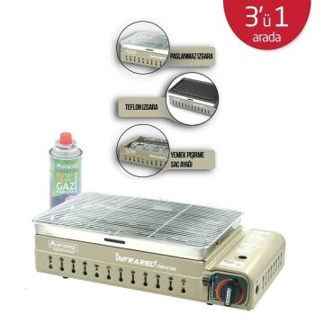 Orcamp Dumansız Izgara Ocak Kahverengi CK-507