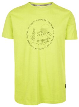 Trespass Glentress Erkek Outdoor Tişört Açık Yeşil
