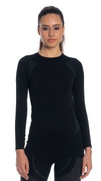 Thermoform Extreme Kadın Seamless Sweatshirt Siyah
