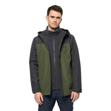 Jack Wolfskin Taubenberg 3IN1 Jacket Mont Yeşil