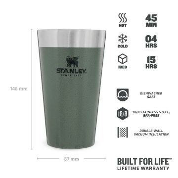Stanley Adventure Vakumlu Soğuk İçecek Bardağı 0.47 Lt - Yeşil