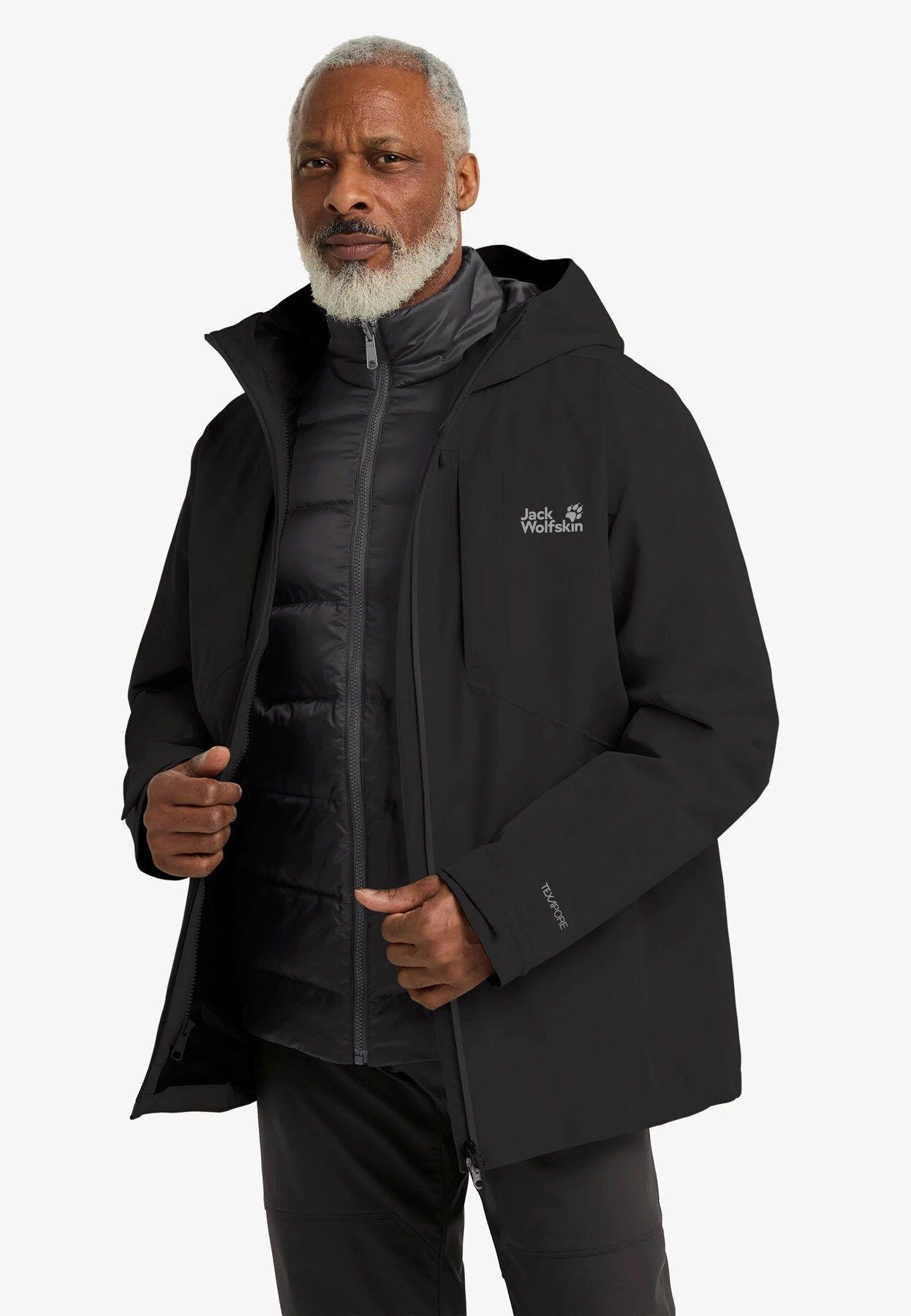 Jack Wolfskin Icecape 3IN1 Down Jkt M Erkek Wat.Si