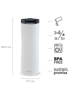 Aladdin Urban Thermavac™ Paslanmaz Çelik Seyahat Termos Bardak 0.47L - Beyaz