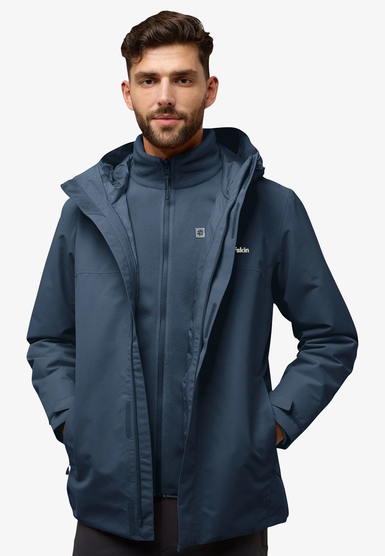 Jack Wolfskin Altenberg 3IN1 JktM Erkek Mid.Sky