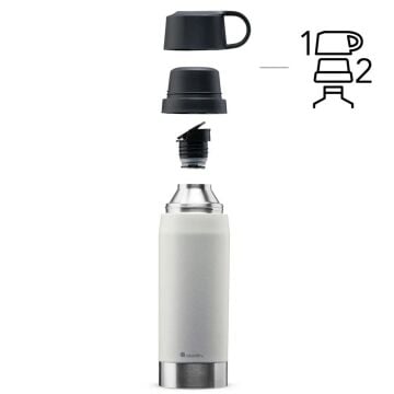 Aladdin CityPark Thermavac Çift Bardaklı Çelik Termos 1.1 LT - Gri