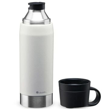 Aladdin CityPark Thermavac Çift Bardaklı Çelik Termos 1.1 LT - Gri