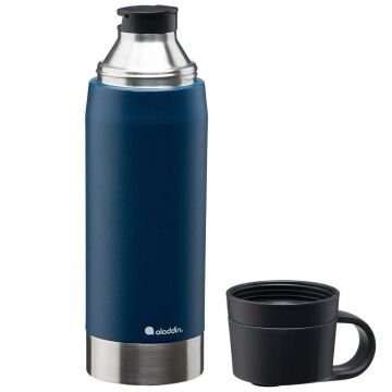 Aladdin CityPark Thermavac Çift Bardaklı Çelik Termos 1.1 LT - Lacivert