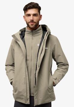 Jack Wolfskin Altenberg 3IN1 JktM Erkek Linen