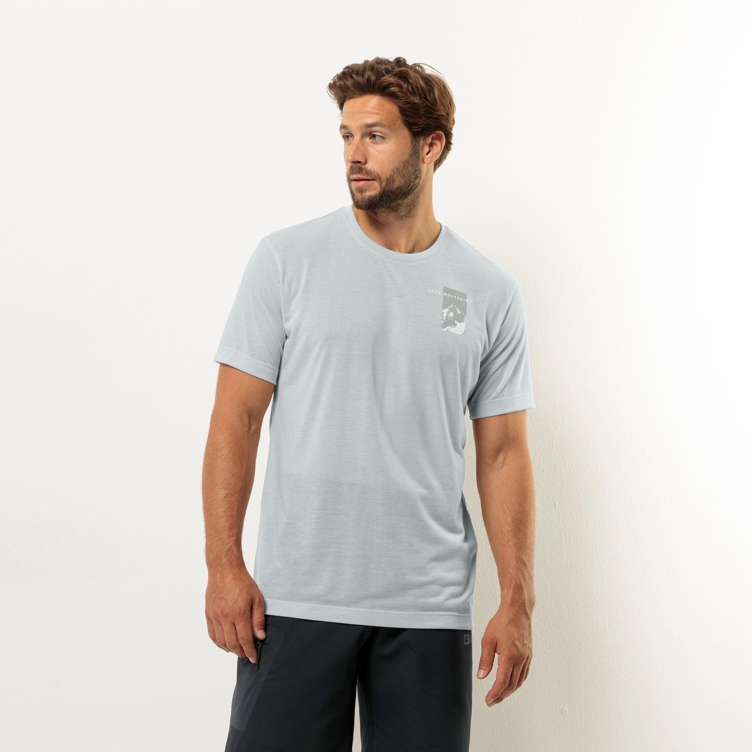 Jack Wolfskin Vonnan S/S Outdoor Tişört Gri